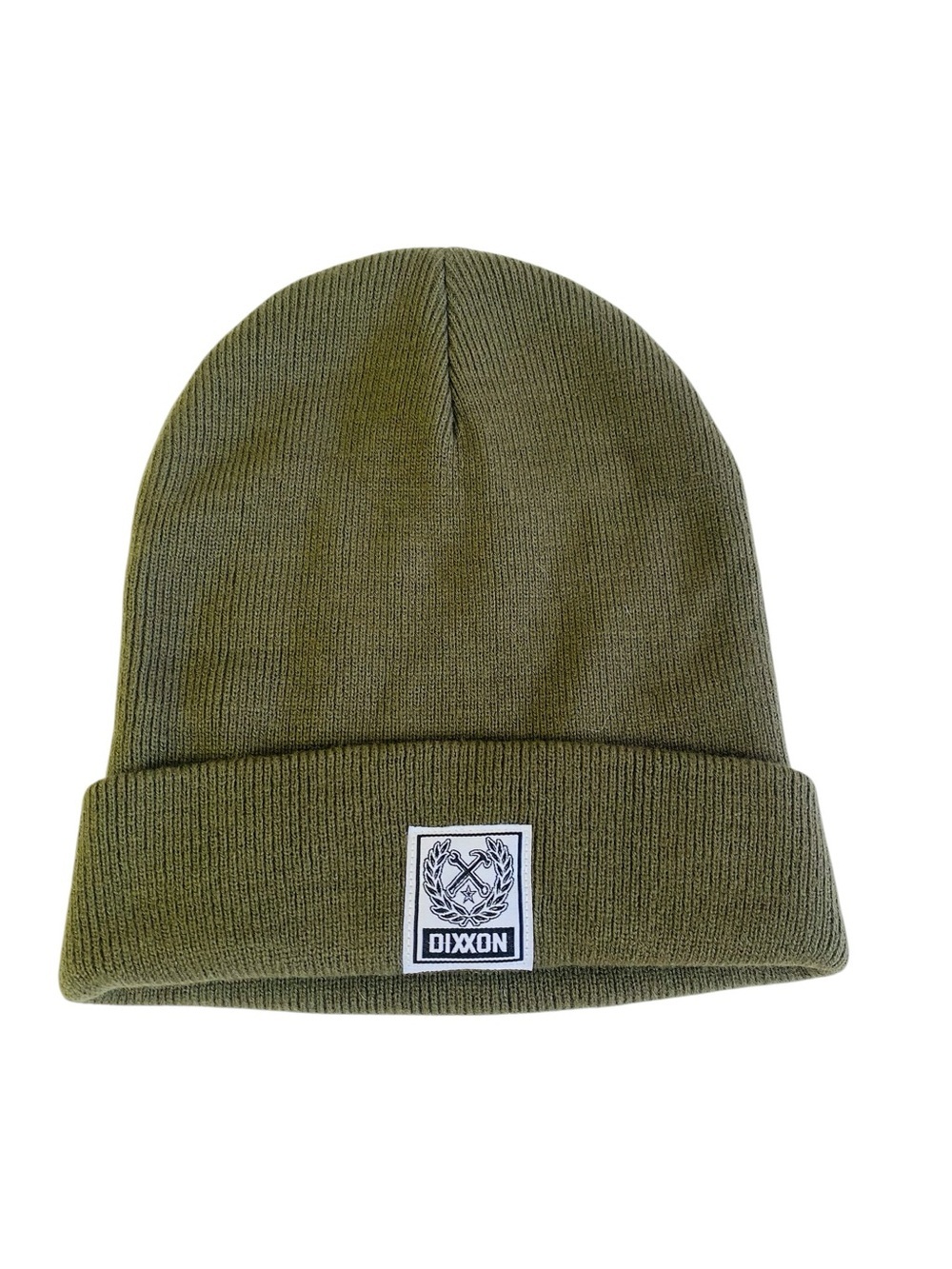Dixxon Pine Green Ribbed Cuff Unisex Beanie OS